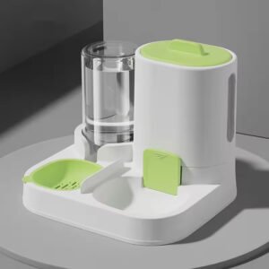 🐾 Dispenser 2-in-1 Cibo e Acqua per Gatti e Cani